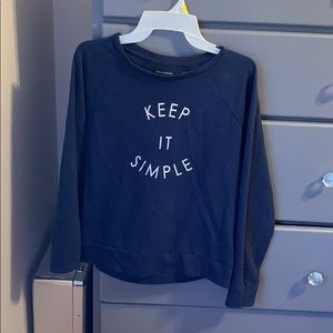 Long sleeve “keep it simple” shirt